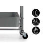 CARRO 3 ALTURAS PLEGABLE GRIS