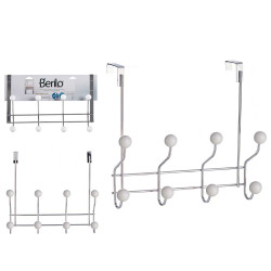 DOOR HANGER 8 HOOKS WHITE