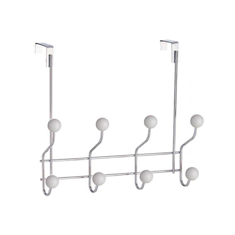 DOOR HANGER 8 HOOKS WHITE