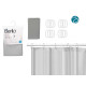 TENDA BAGNO TRASPARENTE GRIGIO 180X180CM