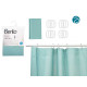 TENDA BAGNO TRASPARENTE VERDE BLU 180X180CM