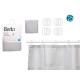 TENDA BAGNO POLIESTERE POIS GRIGIO 180X180CM