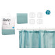 TENDA BAGNO POLIESTERE POIS VERDE BLU 180X180CM