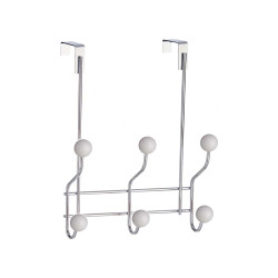 WHITE DOOR HANGER 6 HOOKS