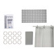SET BAGNO TENDA PEVA E TAPPETINO DOCCIA GRIGIO