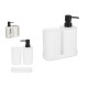 SET 3 PCS BAIN PLASTIQUE BLANC