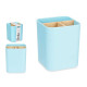 ORGANISEUR CARRÉ 3 COMPARTIMENTS BAMBOU BLEU