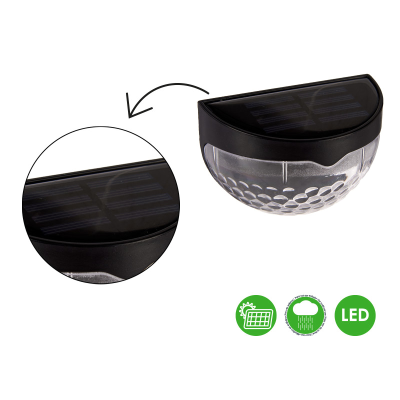 SET LUMIERE SOLAIRE EXTERIEUR MUR LUMIERE FROIDE 