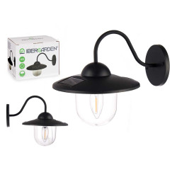 ROUND SOLAR OUTDOOR WALL LAMP WARM LIGHT