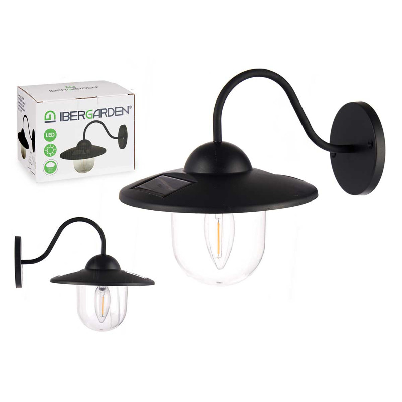 ROUND SOLAR OUTDOOR WALL LAMP WARM LIGHT
