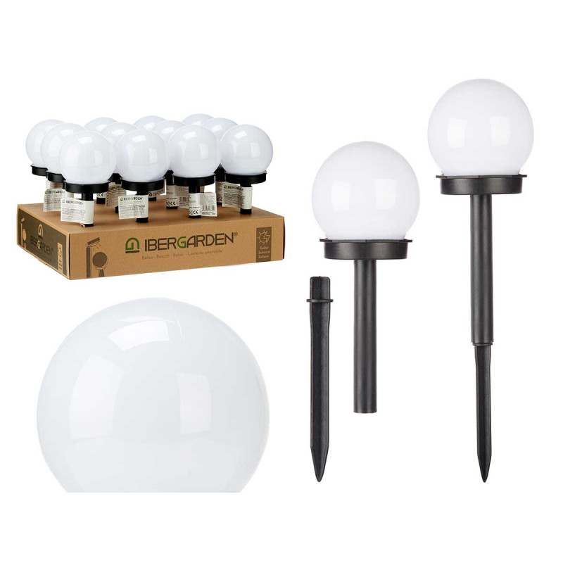 LAMPEGGIANTE SOLARE PALLA LUMINOSA BIANCA 10 CM