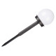 BALISE SOLAIRE BOULE LUMIERE BLANCHE 10 CM
