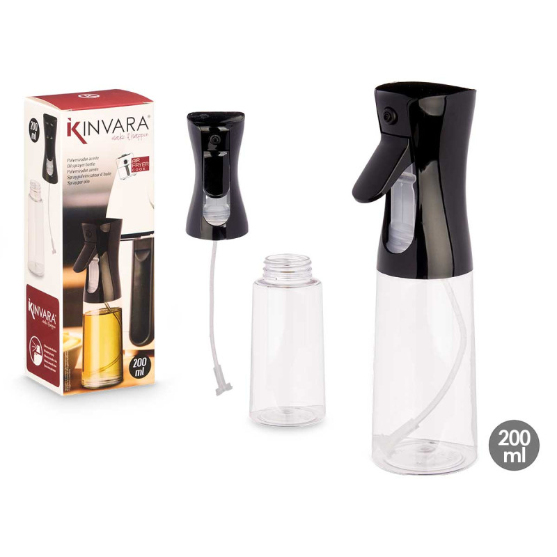PULVÉRISATEUR NOIR À HUILE 200 ML