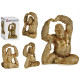 GORILA YOGA PE PARA CIMA DOURADO 