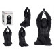 GORILA YOGA MÃOS PARA CIMA PRETO 