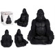 GORILA MÃOS ABERTAS PRETO  