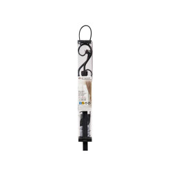 BARRE A RIDEAU NOIR 120-210CM ASS 4 POIN