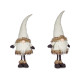 FOLLETTO BIANCO CON CAPPELLO DI LANA 70CM