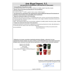 BICCHIERE ESPRESSO 300ML ASSORT 4 COLORI NEUTRI