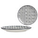 ASSIETTE PLATE 24CM DESSIN LIGNES NOIR 