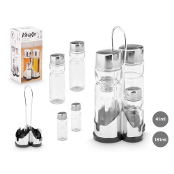 SET ACEITERA ACERO 4 PIEZAS 