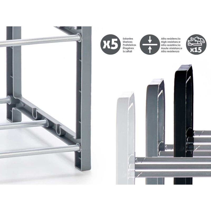 SAPATEIRO PARA 15 PARES SORT 3 CORES