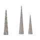CONE NOEL PAILLETTES BLANC SET 2