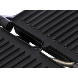 GRIL DE CONTACT DOUBLE EN ACIER NOIR 1500W GRAND