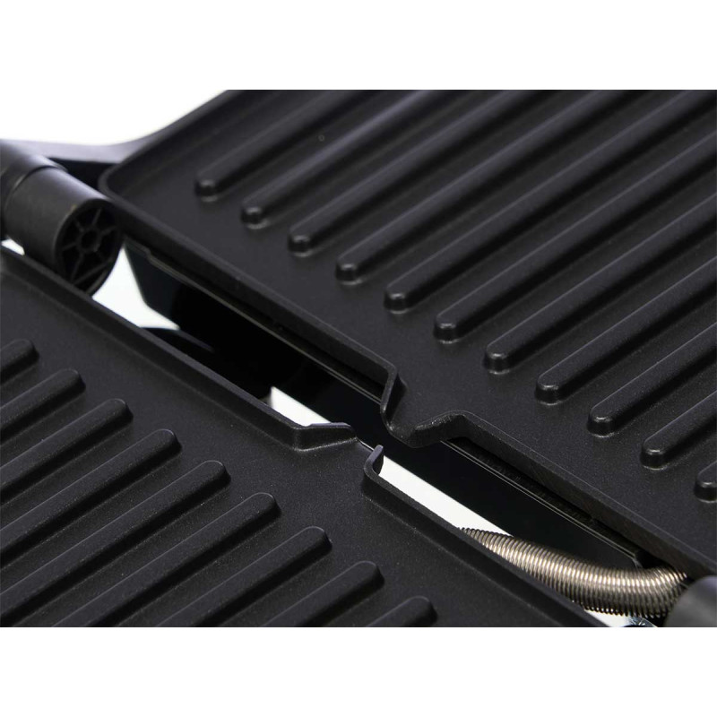 GRIGLIA DOPPIA PRESSIONE GRD ACCIAIO NERA 1500W