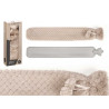 BOUILLOTTE À EAU LONG 2L BEIGE HOUSSE À POILS