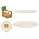 SET 6 BIODEGRADABLE DINNER PLATES LARGE