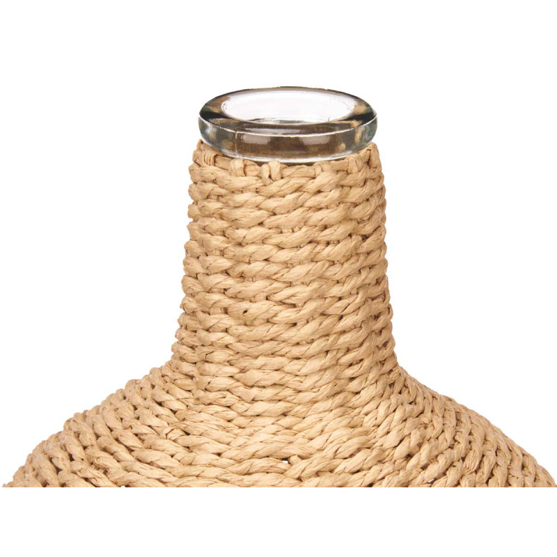 BOTELLA CRISTAL 30CM ESPARTO