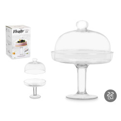 TORTIERA CON BASE E COPERCHIO 24 CM