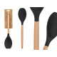 CUCCHIAIO ZUPPA NERO ZUPPA MANICO LEGNO 