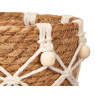 VASO ESPARTO 21CM CONICO ASAS MACRAME