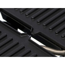 GRIL DE CONTACT DOUBLE EN ACIER NOIR 1000W MOYEN