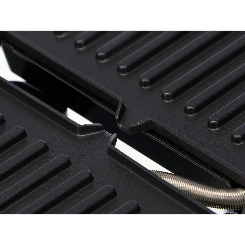 GRIGLIA DOPPIA PRESSIONE MEDIA NERA 1000W
