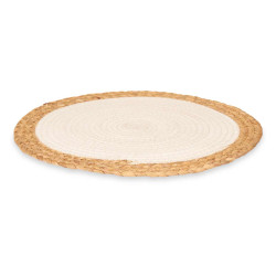 SOTTOPENTOLA SPARTO SPIRALE TESSUTO BIANCO 35CM