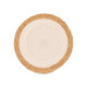 SOTTOPENTOLA SPARTO SPIRALE TESSUTO BIANCO 35CM