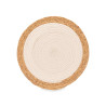 SOTTOPENTOLA SPARTO SPIRALE TESSUTO BIANCO 35CM