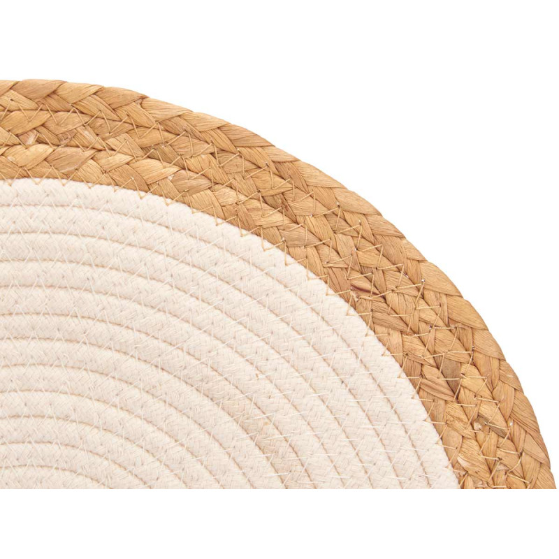 SOTTOPENTOLA SPARTO SPIRALE TESSUTO BIANCO 35CM