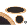 TAPIS DE TABLE SPARTE SPIRALE TISSU NOIR 35CM