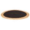 SOTTOPENTOLA SPARTO SPIRALE TESSUTO NERO 35CM