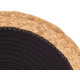 SOTTOPENTOLA SPARTO SPIRALE TESSUTO NERO 35CM