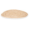 SALVAMANTEL ESPARTO CENTRO TELA BLANCO 35CM