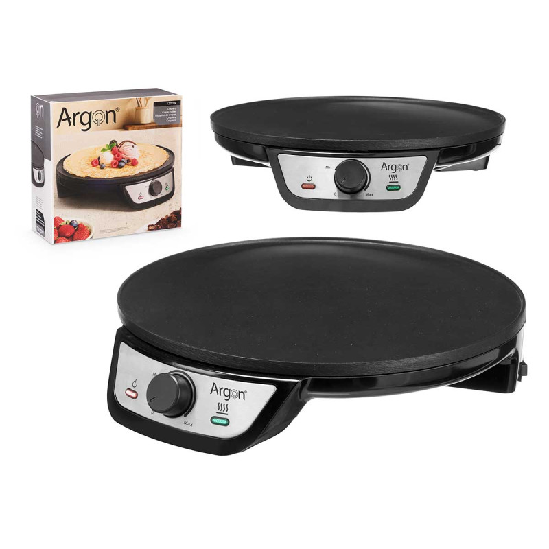 CRÊPIÈRE EN ACIER NOIR 1200W