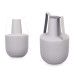 VASE ACIER DOUBLE ANSE GRIS PASTEL