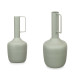 VASE ACIER ANSE RECTANGULAIRE VERT PASTEL