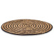 TAPIS DE TABLE SPARTE CENTRE TISSU NOIR 35CM