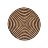 ESPARTO TABLE MAT BLACK FABRIC CENTER 35CM